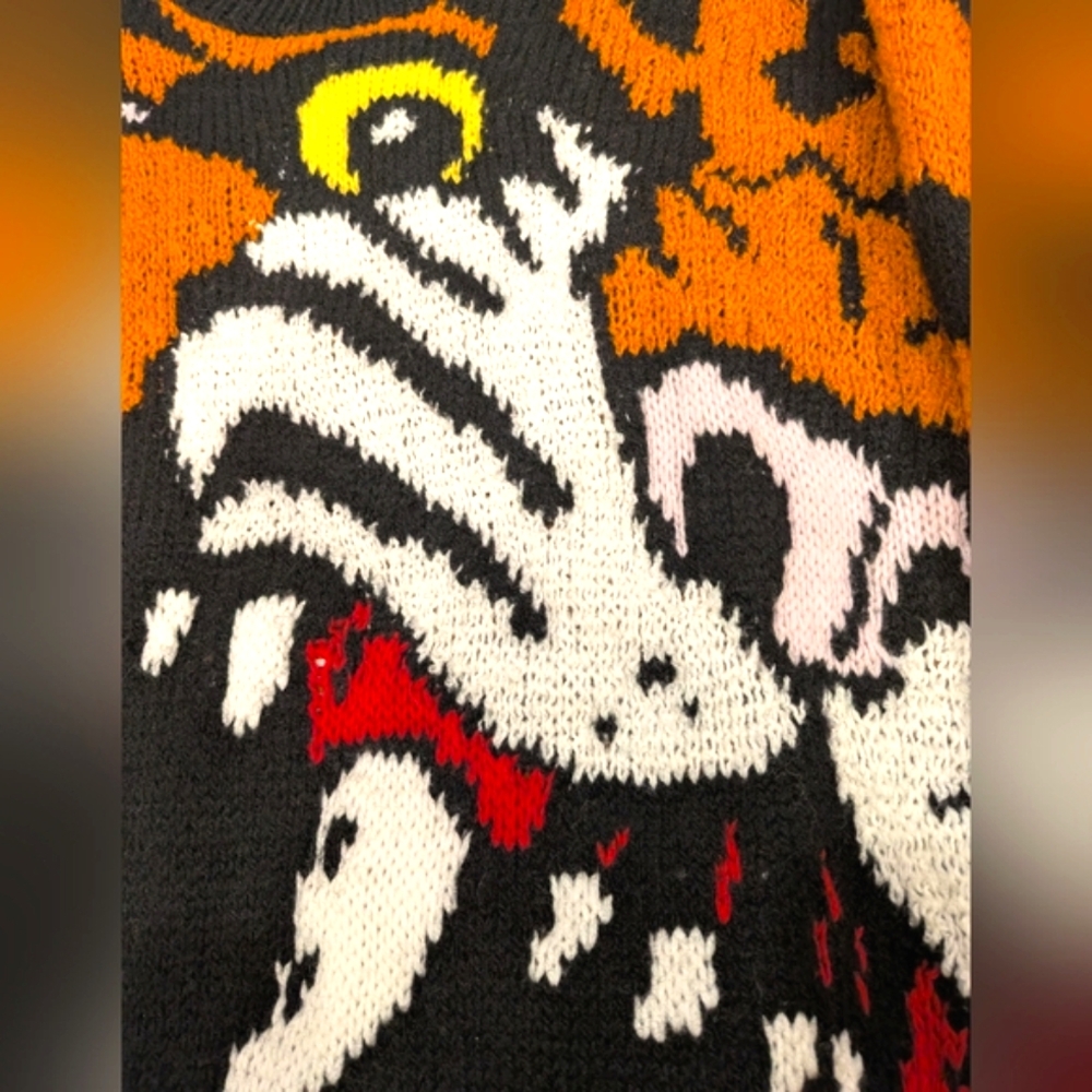 DSquared2  Rare Heavy Knit Long Tiger Sweater - Picture 5 of 7
